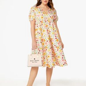 KATE SPADE Strawberry Garden Midi Dress